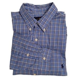 Ralph Lauren Blue Label Oxford Plaid Shirt XLT